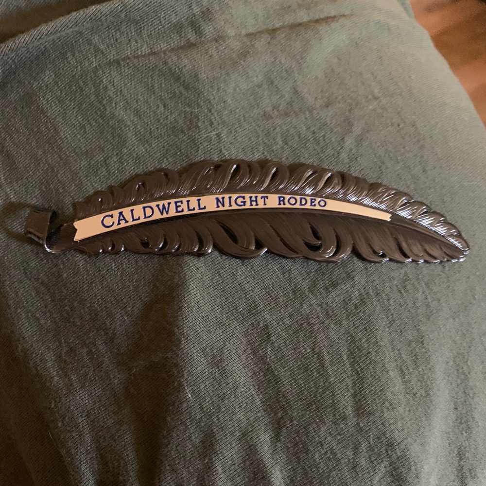 Caldwell Night Rodeo hat feather Montana Silversmith